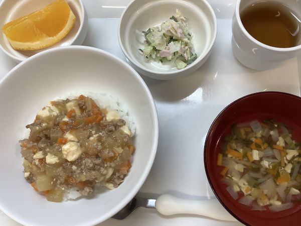 麻婆大根丼です《常食》《離乳食完了期》