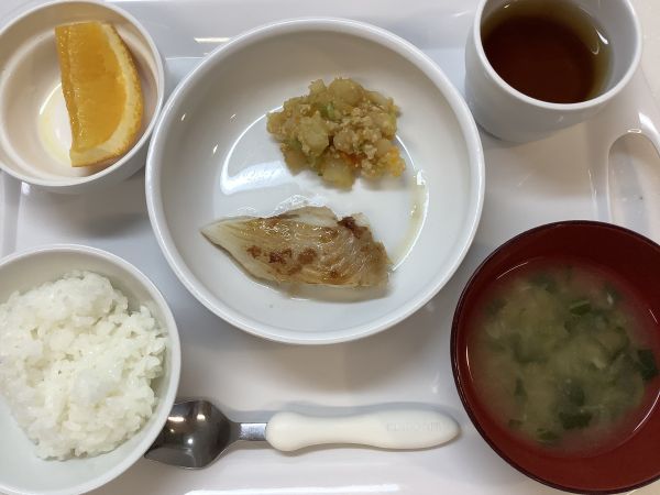 かれいの梅照り焼きです《常食》