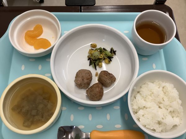 アレルギー除去食豚ひき肉団子の生姜焼き