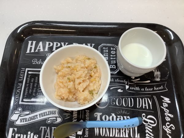 おやつ離乳食中期Bケチャップごはん