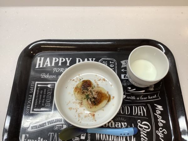 おやつ離乳食中期Bたこ焼き風ポテト