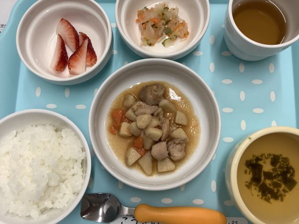 鶏肉と里芋の煮物です《アレルギー除去食》