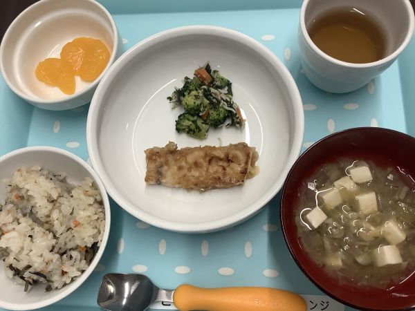 かじきの竜田焼きです《アレルギー除去食》