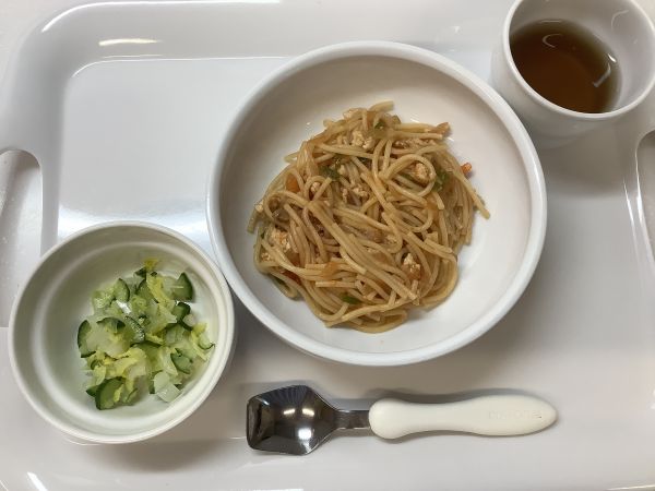 《常食》昼食は、ナポリタンです。