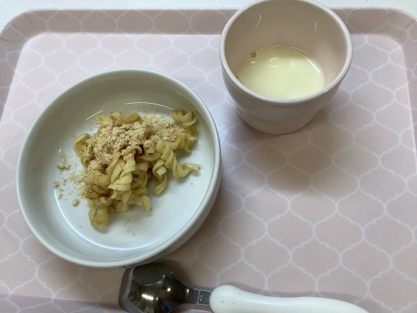 マカロニきなこです《アレルギー除去食》