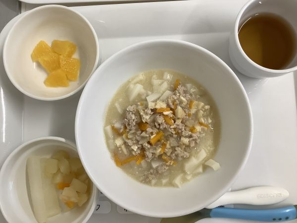 《離乳食完了期》豆乳みそうどんです。