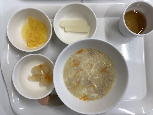 《離乳食後期》豆乳みそうどんです。