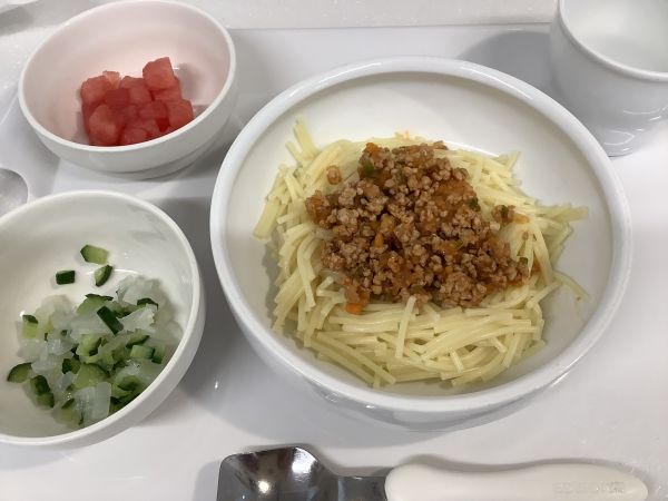 《常食》ミートスパゲティです。