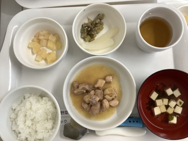 《離乳食完了期》鶏肉のねぎだれ煮です。