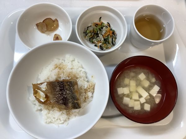 《常食》さばの蒲焼ごはんです。