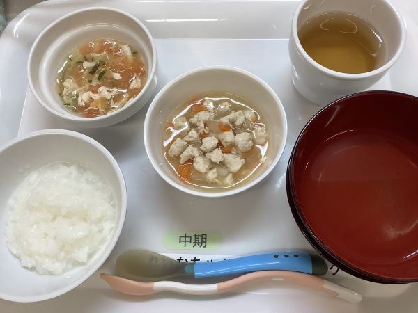 鶏ひき肉のだし煮です《中期》