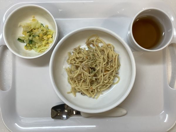 《常食》きのことツナのスパゲティです。