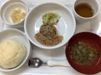 豆腐ハンバーグきのこあんです《常食》