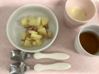 《常食》《アレルギー除去食》おやつは、ジャーマンポテトです。