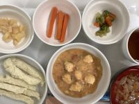 鶏ひき肉のトマトクリーム煮です《後期》