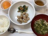 鶏肉のごまみそ焼きです《常食》