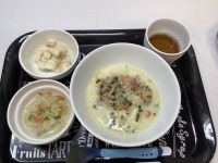 給食離乳食中期B豆乳坦々うどん