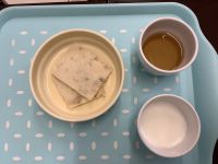 おやつアレルギー除去食バナナセサミ米粉パンケーキ