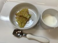 さつまいもとチーズのガレットです《常食》