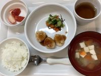 鶏肉団子の甘酢あんかけです《常食》