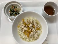 《常食》昼食は、ほうとうです。