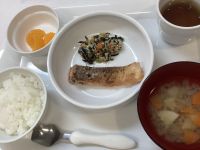 鮭の磯辺焼きです《常食》