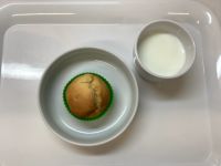 《常食》おやつは、かぼちゃのパウンドケーキです。