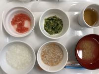 《離乳食中期》鶏肉と玉ねぎ煮です。