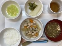 《離乳食後期》筑前煮です。