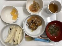 《離乳食後期》和風ハンバーグです。