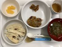 《離乳食完了期》和風ハンバーグです。