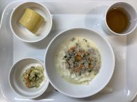 《常食》豆乳坦々うどんです。