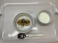 《常食》おやつは、たこ焼き風ポテトです。